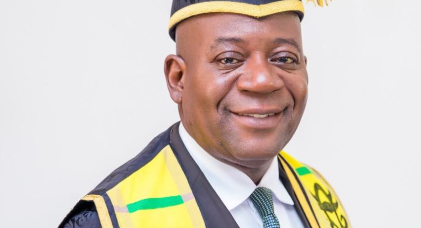 Provost of the College of Education, Professor Samuel Nii Ardey Codjoe addressing participants at the Conference